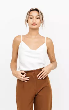 Top with waterfall neckline | White | Guts & Gusto