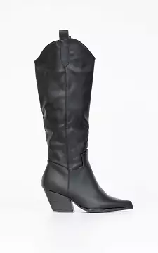 Leather look high boots | black | Guts & Gusto