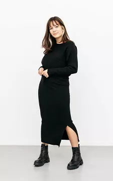 Stretchy set of sweater and skirt | black | Guts & Gusto