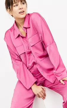 Elegante Satin-Look Bluse | pink | Guts & Gusto