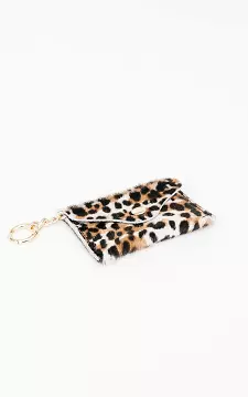 Leather wallet with press stud | leopard | Guts & Gusto