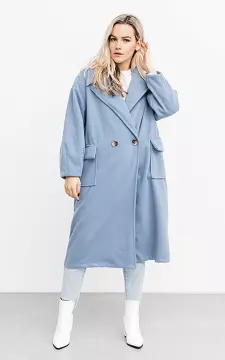 Buttoned coat | Light Blue | Guts & Gusto