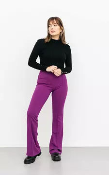High waist flared pants | Purple | Guts & Gusto