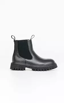 Chelsea boots met dikke zool | zwart | Guts & Gusto