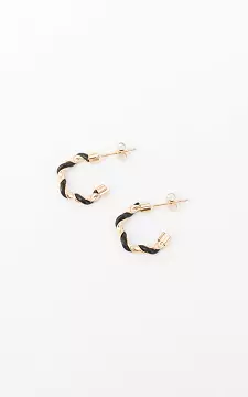Stainless steel earrings | Gold Black | Guts & Gusto