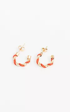 Stainless steel earrings | Gold Red | Guts & Gusto