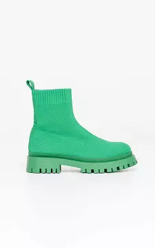 Lässige Socken-Boots | Grün | Guts & Gusto