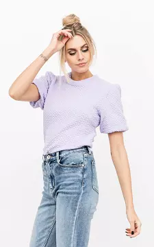 Top with balloon sleeves | Lilac | Guts & Gusto