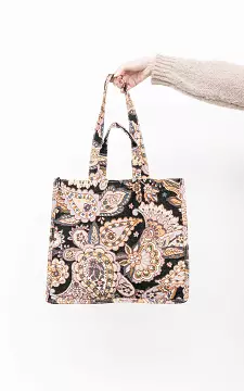 Shopper with print | black lilac | Guts & Gusto