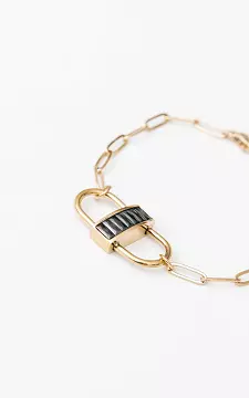 Adjustable chain bracelet | gold black | Guts & Gusto
