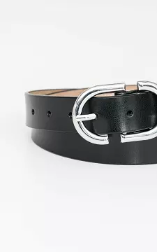 Basic leather belt | black silver | Guts & Gusto