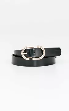 Basic leather belt | black gold | Guts & Gusto