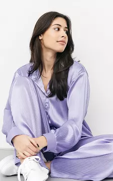 Satin-look blouse | lilac | Guts & Gusto