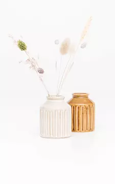 Hübsche Keramik-Vase | beige | Guts & Gusto