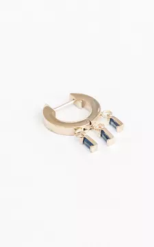 Single earrings with beads | Gold Blue | Guts & Gusto