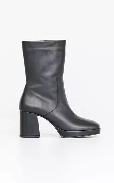 High boots with block heels | black | Guts & Gusto
