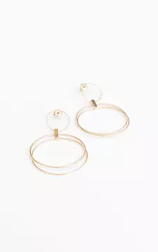 Stainless steel earrings with pendant | gold | Guts & Gusto