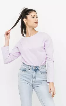 Basic shirt with round neck | lilac | Guts & Gusto