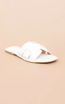 Slippers with soft footbed | white | Guts & Gusto