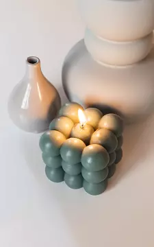 Bubble candle square | mint | Guts & Gusto