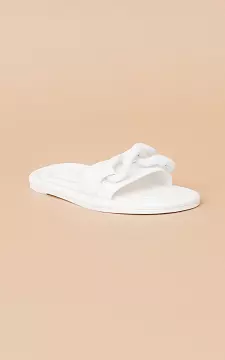 Flip-flops with soft footbed | White | Guts & Gusto