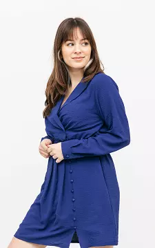 Dress with elasticated waist | Blue | Guts & Gusto