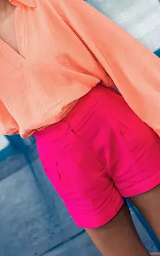 Cotton shorts with side-pockets | pink | Guts & Gusto