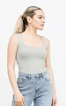 Tank top with a square neckline | Mint | Guts & Gusto
