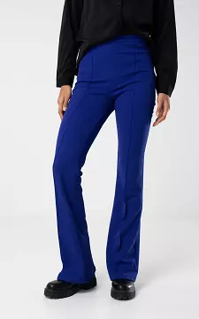 High-waist, flared trousers | Cobalt Blue | Guts & Gusto