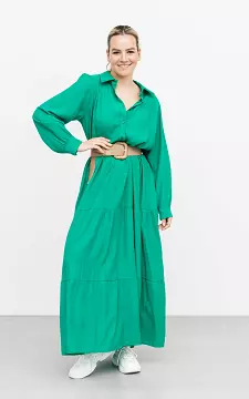 Maxi dress with buttons | green | Guts & Gusto