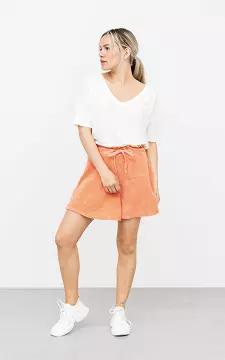 Soft shorts with waist tie | Orange | Guts & Gusto