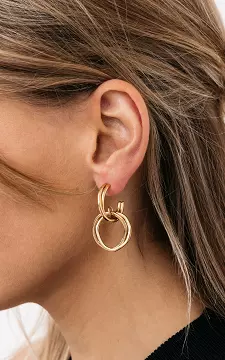 Ohrringe mit doppeltem Ring | gold | Guts & Gusto