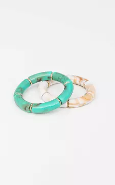 Marble look bracelet | blue | Guts & Gusto