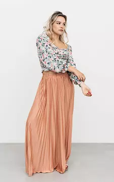 Maxi pleated skirt | Mauve Pink | Guts & Gusto