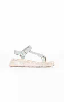 Sandals with braided sole | mint | Guts & Gusto