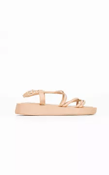 Strappy sandals | Light Brown | Guts & Gusto