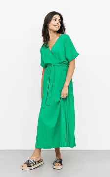Pleated maxi dress | light green | Guts & Gusto