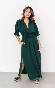 Maxi dress with split | Light Green | Guts & Gusto