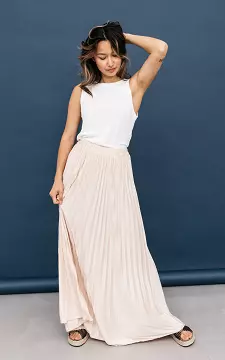 Maxi pleated skirt | Light Pink | Guts & Gusto