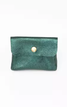 Metallic wallet with stud | Dark Green | Guts & Gusto