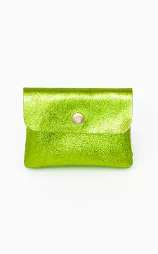 Metallic wallet with stud | Light Green | Guts & Gusto