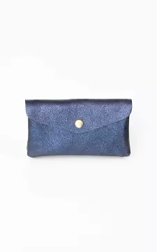 Metallic wallet with press button | Dark Blue | Guts & Gusto