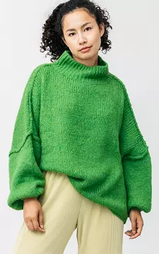 Oversized woolen sweater | Green | Guts & Gusto