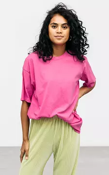 Oversized Basic-Shirt  | Pink | Guts & Gusto