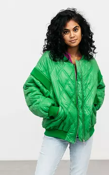 Oversized jas met zakken | Groen | Guts & Gusto