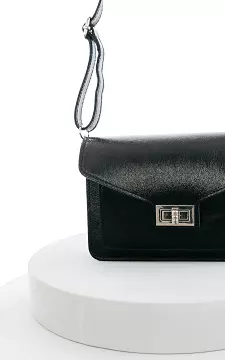 Leather bag with metallic look | Black | Guts & Gusto