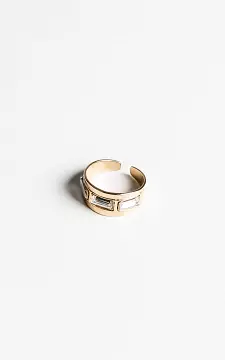 Verstellbarer Ring mit farbigen Steinchen | Gold Silber | Guts & Gusto