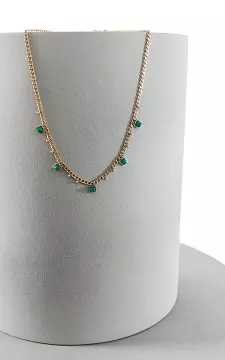 Adjustable necklace with coloured stones | Gold Gold | Guts & Gusto