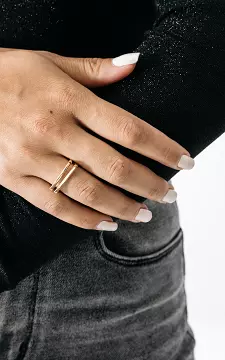 Stainless steel adjustable ring | Gold | Guts & Gusto