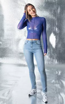 High waist skinny jeans Saturn | Lichtblauw | Guts & Gusto